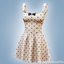 Polka charm skater dress logo
