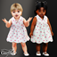 Infant - Sleeveless cherry dress with scalloped hem detail logo