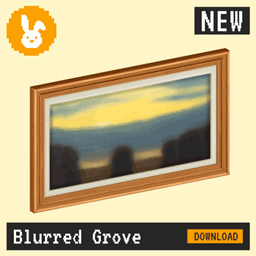 Raster Rabbit: Daily Drop - Blurred Grove | PASSING DISTANCE Abstract Collection (3 New Paintings) logo