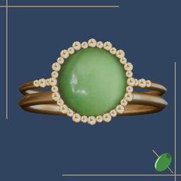 Jade Engagement Ring With Band project image