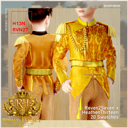 Boy's Asymmetrical Gold Chain Ornate Ceremonial Jacket project image