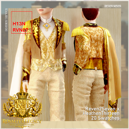 Boy's Regal Embroidery Medallion Accent Side Cape Shirt project image