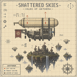 Shattered Skies Isles of Aethera logo
