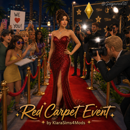 Red Carpet Event by KiaraSims4Mods - Tradução PTBR logo