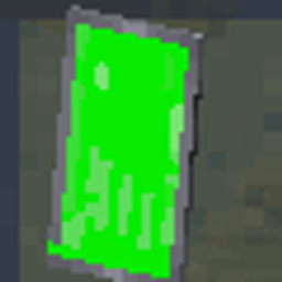 Lime banner shield logo