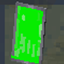 Lime banner shield logo