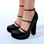 Round Toe Bow Mary Jane Heels logo