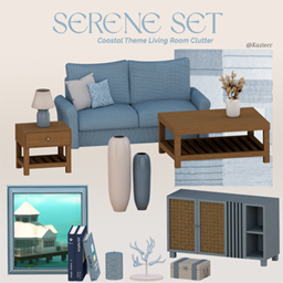 Kaziecc ~ Serene Set - Coastal Theme Living Room Clutter | 13 Pieces logo