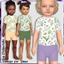 Toddler Daisies Short Pajamas logo