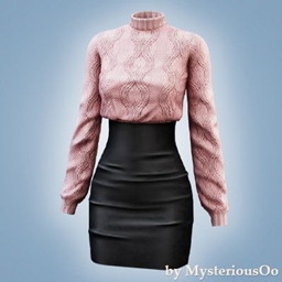 Cozy chic sweater set logo