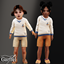 Toddler - Soft nautical sweater set with sailboat embroidery logo