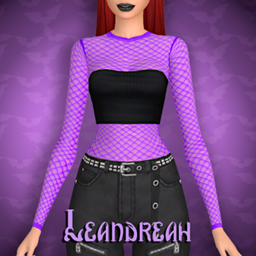 Okkult Hex Fishnet Accessory Top logo
