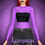 Okkult Hex Fishnet Accessory Top logo