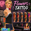 Flowers tattoo right arm by Pyanett logo