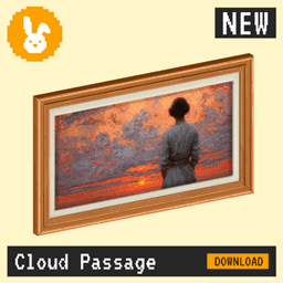 Raster Rabbit: Daily Drop - Cloud Passage | PASSING DISTANCE Portrait Collection (3 New Paintings) logo