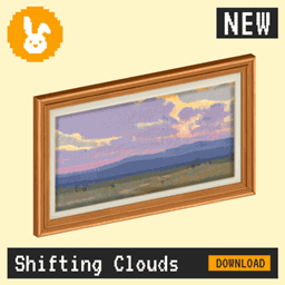 Raster Rabbit: Daily Drop - Shifting Clouds | PASSING DISTANCE Landscape Collection (3 New Paintings) logo