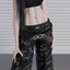 [charon&roqiqi]wide-leg trousers logo