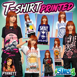 T-shirt printed by Pyanett logo