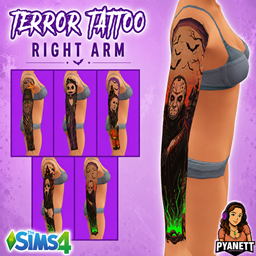 Terror tattoo right arm by Pyanett project image