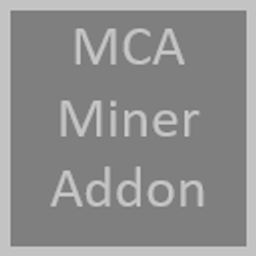 MCA Miner Addon logo