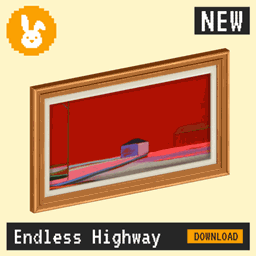 Raster Rabbit: Daily Drop - Endless Highway | PASSING DISTANCE Abstract Collection (3 New Paintings) logo
