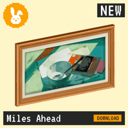 Raster Rabbit: Daily Drop - Miles Ahead | PASSING DISTANCE Still Life Collection (3 New Paintings) logo