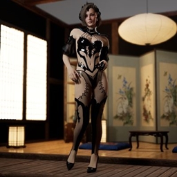 Dark Angel Set (Top, Bottom+Stockings, Headpiece, Ring) project image