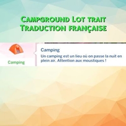 Mod Campground lot trait par Kiara - Trad FR logo