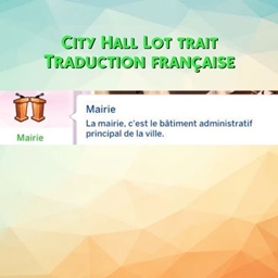 Mod City Hall lot trait par Kiara - Trad FR logo
