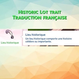 Mod Historic lot trait par Kiara - Trad FR logo