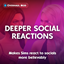 Deeper Social Reactions logo