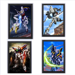 painting Gundam Wing logo