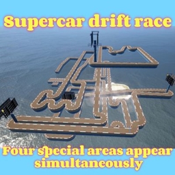 Supercar drift race logo