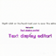Text/item Display Editor logo