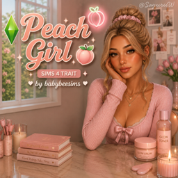 Peach Girl Trait by babybeesims - Tradução PTBR logo