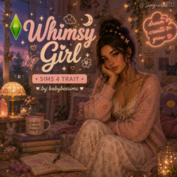 Whimsy Girl Trait by babybeesims - Tradução PTBR logo