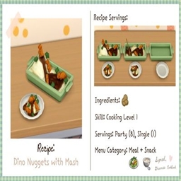 littlbowbub Dino Nuggets & Mash / translation spanish by Monisims logo