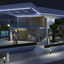 Azure Oasis Modern Glass House – No CC | BS Signature logo