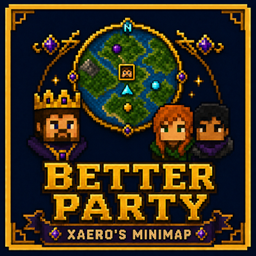 Better Party X Xaero's Minimap logo