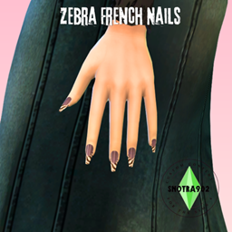 Zebra French Nails project image