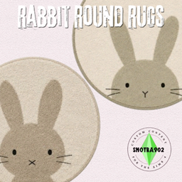Rabbit Round Rugs : 2 versions project image