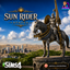 Sun Rider statue by Jochi logo