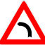 Sharp Left Curve Sign pack logo