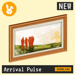 Raster Rabbit: Daily Drop - Arrival Pulse | FIRST ARRIVAL Abstract Collection (3 New Paintings) logo