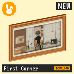 Raster Rabbit: Daily Drop - First Corner | FIRST ARRIVAL Genre Collection (3 New Paintings) logo