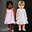 Garfiel - Infant - Satin ruffle hem slip dress in pastel tones logo