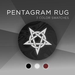 Pentagram rug logo
