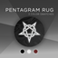 Pentagram rug logo
