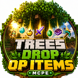 Trees Drop OP Items ( MCPE ) logo