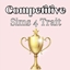 Competitive | Trait by babybeesims / Spanish translation by GatamolLunastra logo